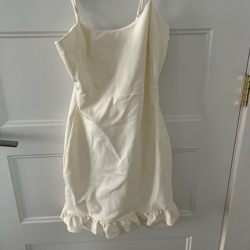 lulus bodycon ruffle mini dress